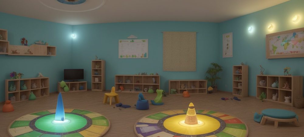 Ambiente de sala de aula acolhedor com alunos utilizando técnicas para superar dificuldades de aprendizagem