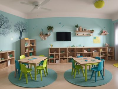 Crianças em sala de aula utilizando técnicas de ensino inovadoras para superar dificuldades de aprendizagem