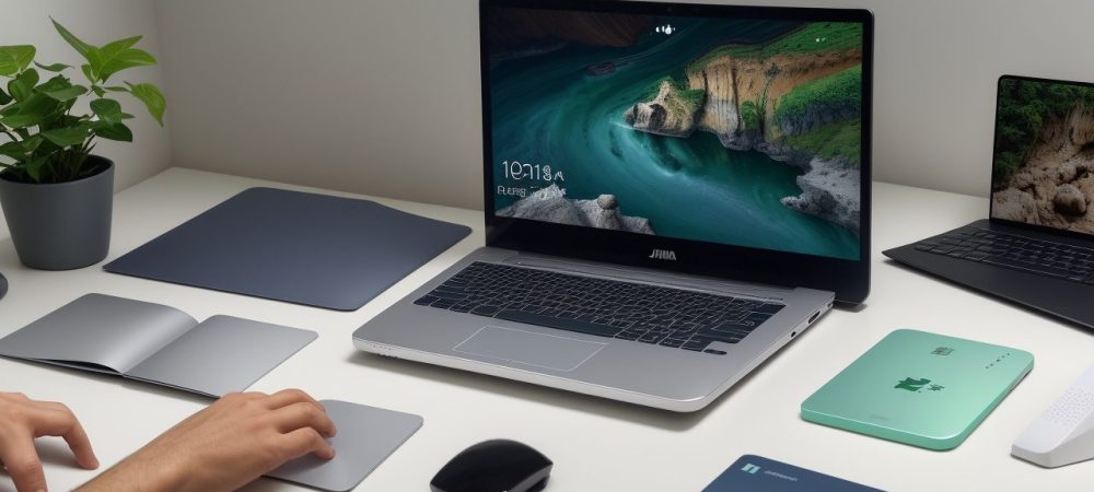 Mãos digitando em um teclado, representando a importância da digitação eficiente no ambiente de trabalho e o aprendizado online.