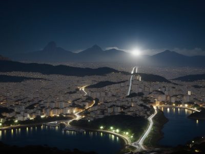 Imagem ilustrando o direito eleitoral com um candidato estudando a legislação para as eleições de 2024, com mapas e gráficos.