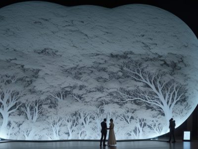 Imagem mostrando um escritório moderno com profissionais analisando mapas e documentos sobre direito internacional público, representando a aplicação no serviço público.