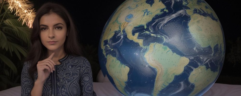 Imagem ilustrativa sobre Direito Internacional Público, mostrando um globo terrestre com símbolos de tratados e direitos humanos, representando a conexão global.