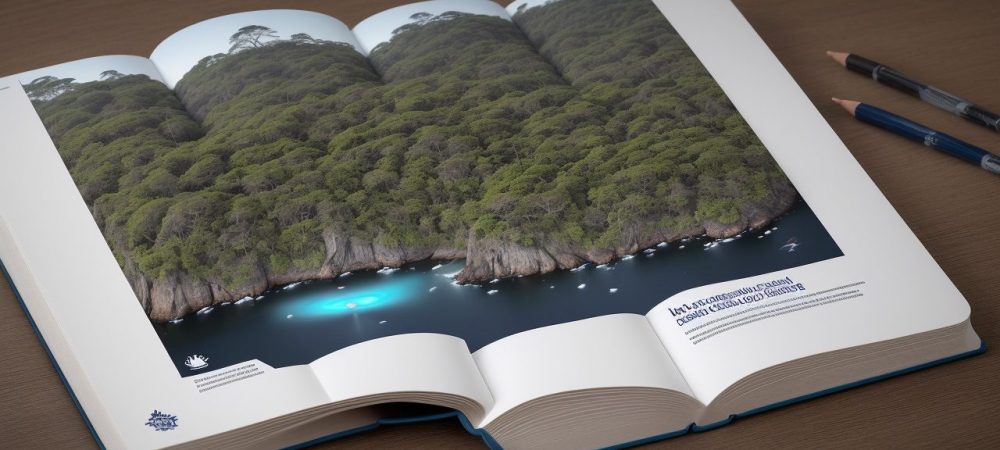 Direito Penal: Estudo em um Ambiente de Justiça Representação visual do estudo do Direito Penal, com livros, um tribunal ao fundo e um mapa mental com os elementos do crime.