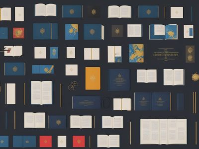 Ilustração mostrando a diferença entre direito público e privado, com símbolos de lei e justiça em um ambiente acadêmico.