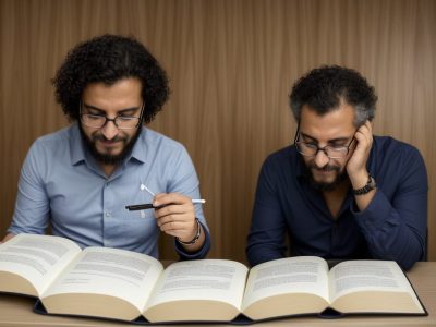 Imagem ilustrativa sobre direitos trabalhistas, mostrando um profissional analisando documentos em um escritório moderno e organizado, com foco em segurança e conhecimento.