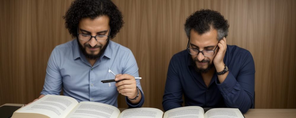 Imagem ilustrativa sobre direitos trabalhistas, mostrando um profissional analisando documentos em um escritório moderno e organizado, com foco em segurança e conhecimento.