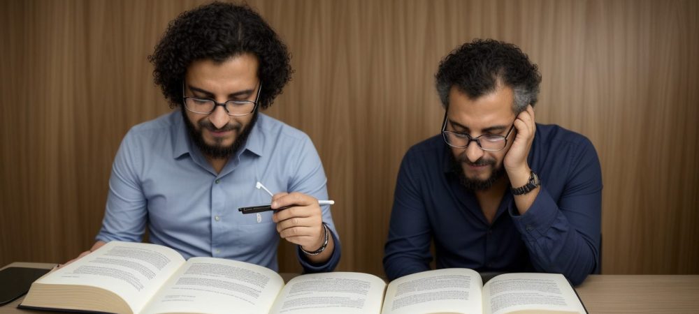 Imagem ilustrativa sobre direitos trabalhistas, mostrando um profissional analisando documentos em um escritório moderno e organizado, com foco em segurança e conhecimento.