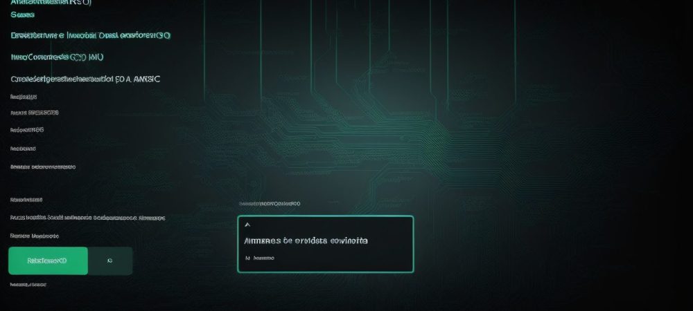 Um profissional trabalhando com comandos Linux em um terminal, representando o gerenciamento de sistemas e o aprendizado do Linux.