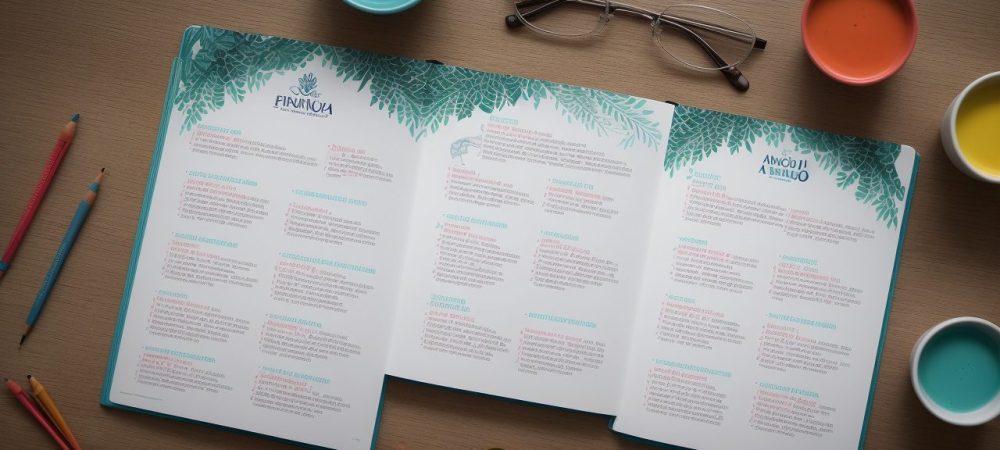 Ilustração de estudantes focados em um curso de português para concursos, com livros e materiais de estudo, mostrando a importância da redação e gramática.