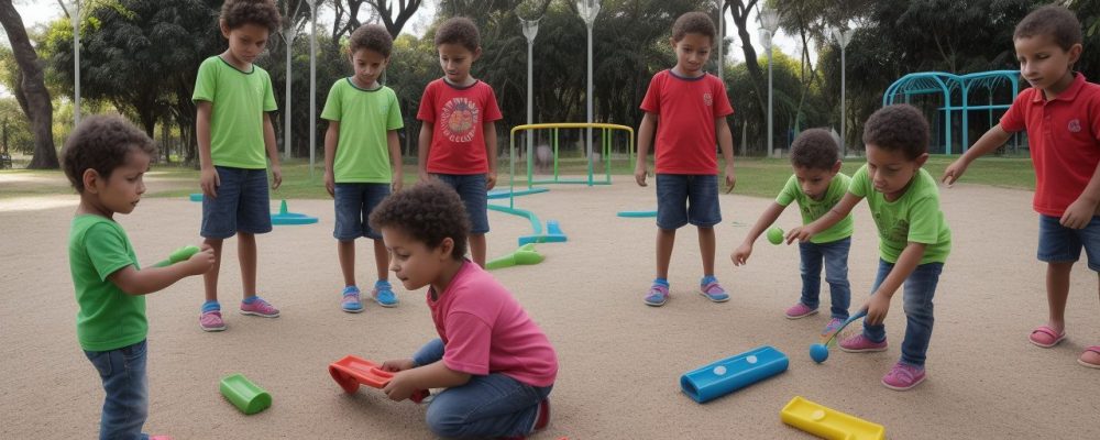 Crianças sorrindo e brincando em um ambiente seguro, representando os direitos garantidos pelo ECA