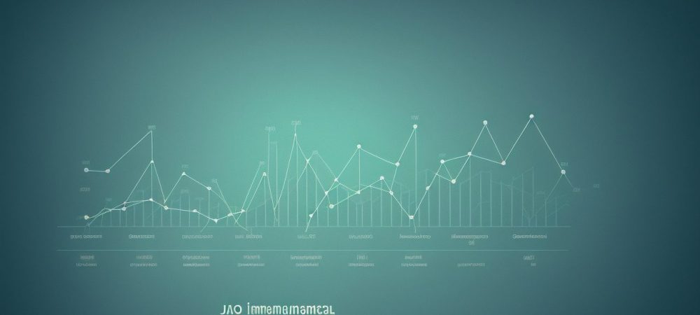 Ilustração mostrando um gráfico de crescimento representando a implementação de ESG na gestão pública, com foco em transparência e sustentabilidade, com pessoas trabalhando em um escritório moderno.