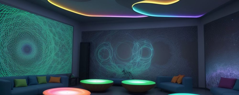 Imagem de educação 4.0 com alunos e inteligência artificial em sala de aula, demonstrando metodologias ativas.