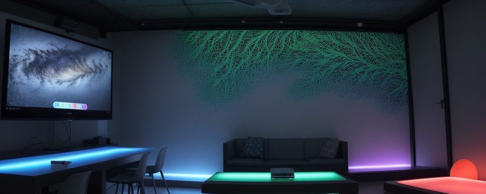 Representação visual da Educação 4.0 com estudantes interagindo com inteligência artificial e metodologias ativas para um aprendizado dinâmico