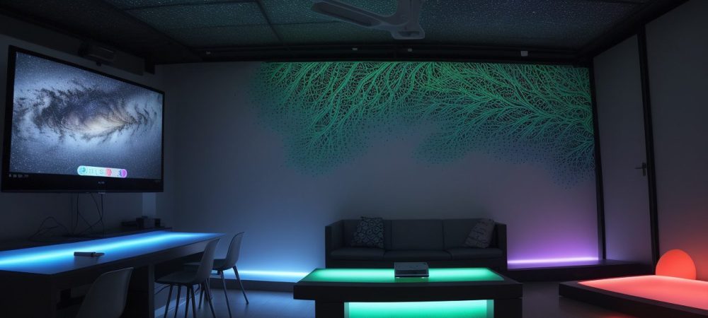 Representação visual da Educação 4.0 com estudantes interagindo com inteligência artificial e metodologias ativas para um aprendizado dinâmico