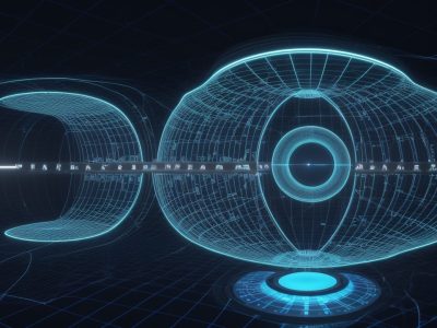 Imagem de sala de aula com alunos interagindo com tecnologias de inteligência artificial, representando a educação 4.0 e metodologias ativas.