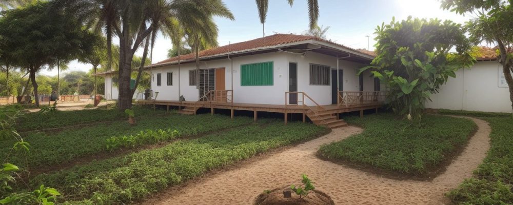 Alunos em sala de aula participando de atividades de educação ambiental e sustentabilidade.