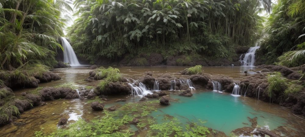Educação Ambiental: Transformando o Meio Ambiente Ilustração mostrando pessoas participando de atividades de educação ambiental para promover a sustentabilidade e cuidar do meio ambiente.