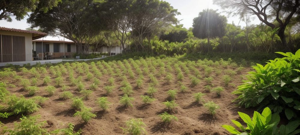 Imagem ilustrando a conexão entre educação ambiental, sustentabilidade e meio ambiente, com pessoas trabalhando em projetos de preservação.