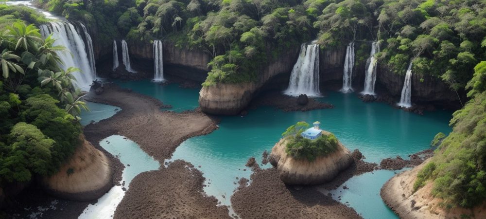 Ilustração de educação ambiental com foco em sustentabilidade e preservação do meio ambiente, ideal para cursos online.