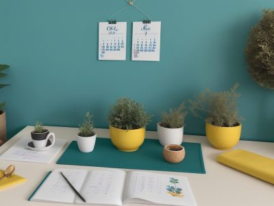 Representação visual de educação financeira com elementos de planejamento, orçamento e metas financeiras para o sucesso pessoal e profissional.