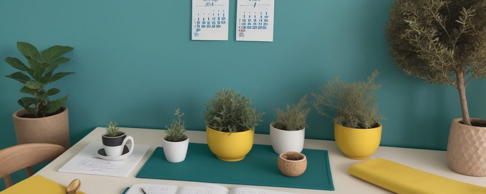 Representação visual de educação financeira com elementos de planejamento, orçamento e metas financeiras para o sucesso pessoal e profissional.