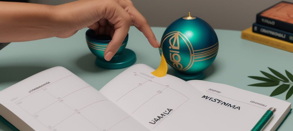 Imagem que representa educação financeira, com elementos de planejamento financeiro e controle de gastos, mostrando um futuro financeiro promissor e estável.