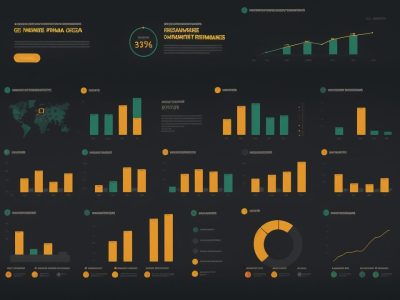 Ilustração de planejamento financeiro com gráficos e metas, representando educação financeira e finanças pessoais.