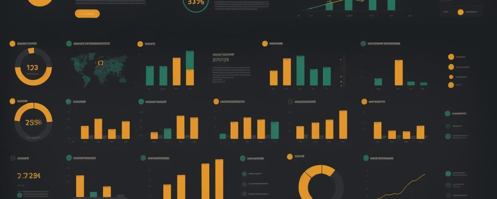 Ilustração de planejamento financeiro com gráficos e metas, representando educação financeira e finanças pessoais.