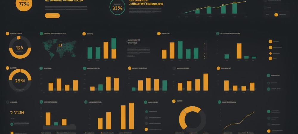 Ilustração de planejamento financeiro com gráficos e metas, representando educação financeira e finanças pessoais.