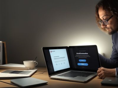 Imagem mostrando educação financeira, com um servidor público planejando seu orçamento e aprendendo sobre finanças pessoais