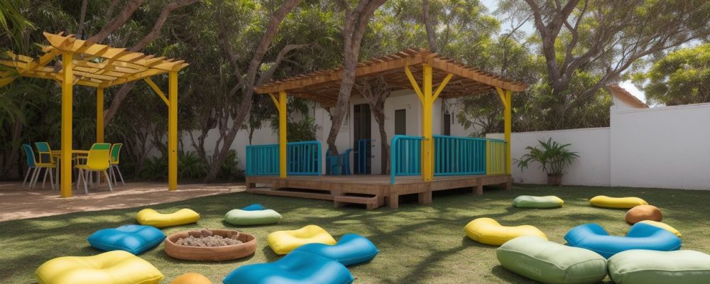 Alunos participando de atividades adaptadas e inclusivas em aula de educação física, demonstrando colaboração e respeito mútuo.