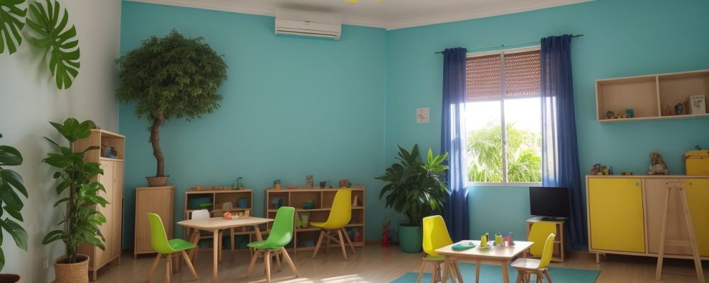 Crianças aprendendo em sala de aula com metodologias inovadoras de educação infantil, promovendo engajamento e desenvolvimento.