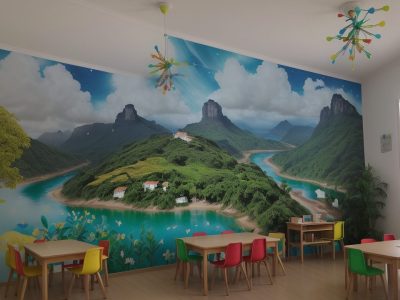 Alunos engajados em sala de aula com projetos de educação integral, demonstrando desenvolvimento integral e aprendizado colaborativo.