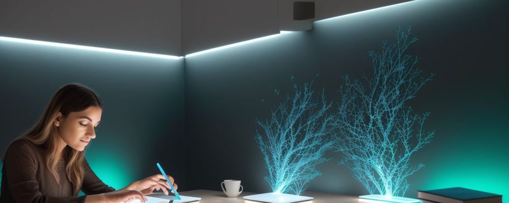 Ilustração de educação online com alunos estudando em dispositivos, representando curso online para servidores públicos e flexibilidade no aprendizado.