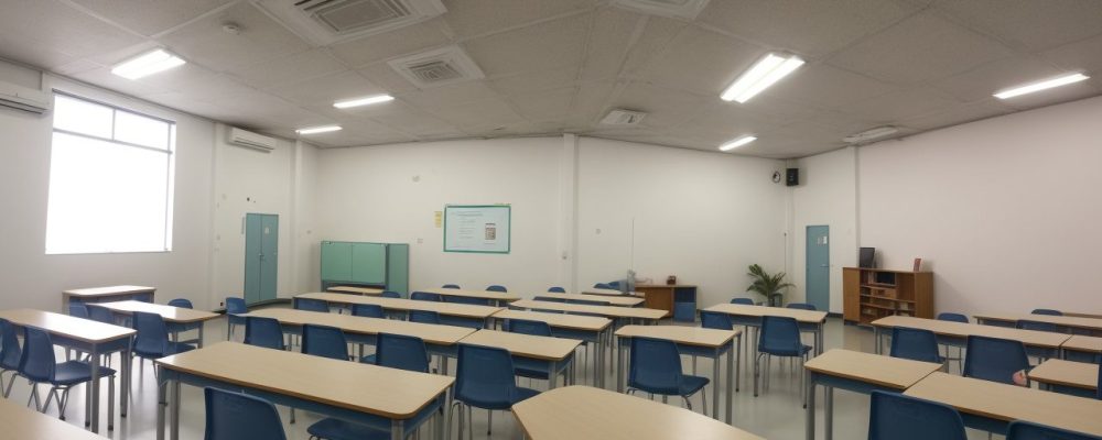 Imagem que ilustra os benefícios da educação prisional e o impacto na ressocialização dos detentos, mostrando salas de aula e atividades de aprendizado.