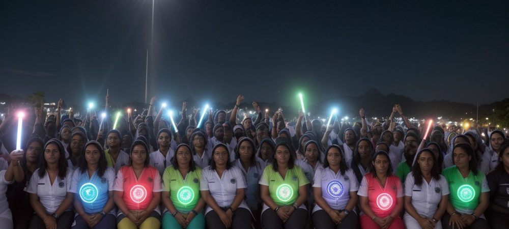 Ilustração mostrando diversos indivíduos de mãos dadas em um círculo, simbolizando a autonomia sexual, a educação sexual inclusiva e relacionamentos saudáveis, com foco em pessoas com deficiência.