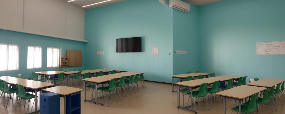 Cena de uma sala de aula onde alunos adultos interagem e aprendem na Educação de Jovens e Adultos.