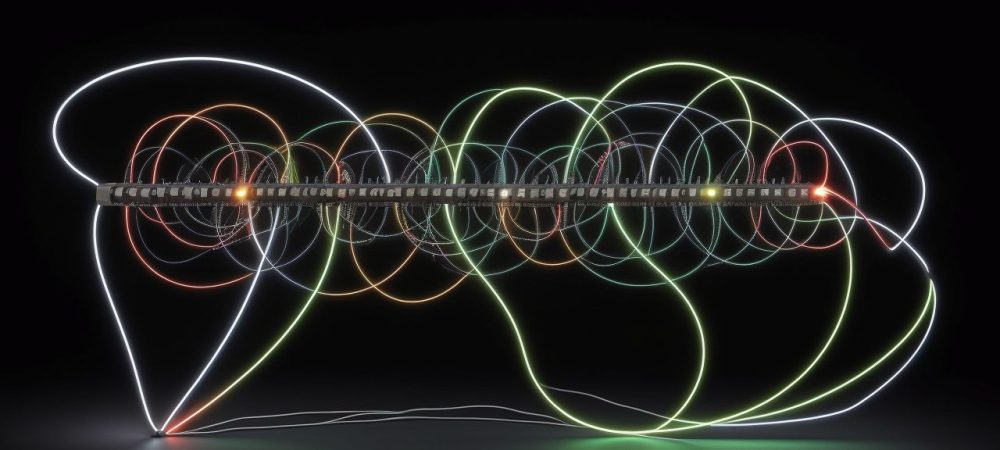 Eletricidade e Circuitos: Aprendendo na Prática Representação visual de circuitos elétricos e eletricidade básica em ambiente de aprendizado prático, demonstrando o curso de eletricidade.