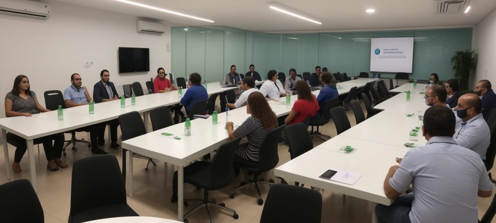 Servidores públicos em ambiente colaborativo, aprendendo sobre empreendedorismo e inovação em curso online