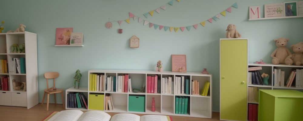 Sala de aula com alunos envolvidos em atividades de literatura, explorando livros e projetos de leitura.