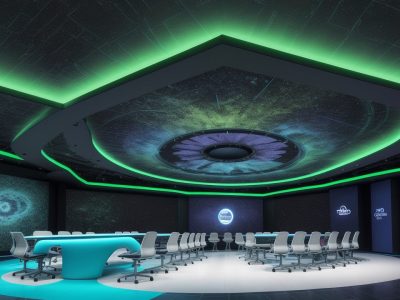 Alunos engajados em atividades de ensino híbrido, utilizando tecnologias e metodologias ativas para um aprendizado dinâmico e personalizado.