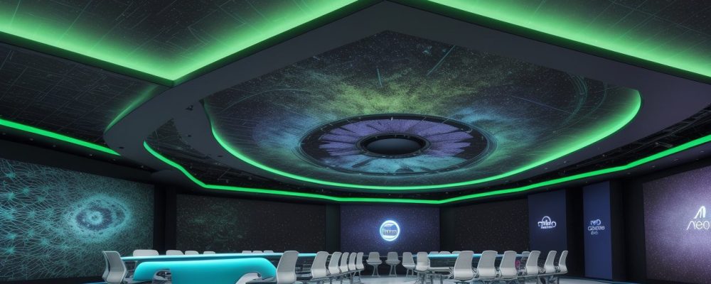 Alunos engajados em atividades de ensino híbrido, utilizando tecnologias e metodologias ativas para um aprendizado dinâmico e personalizado.