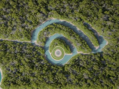 Ilustração mostrando o funcionamento do poder legislativo com símbolos de projetos de lei e debates no congresso.