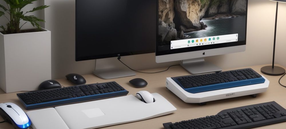 Ambiente de trabalho ergonômico com cadeira ajustável e postura correta, representando ergonomia e segurança no trabalho