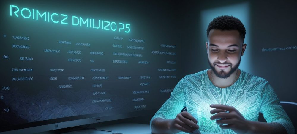 Ilustração mostrando um empresário analisando uma nota fiscal eletrônica em um ambiente de escritório moderno, com foco em escrituração digital e software para nota fiscal eletrônica