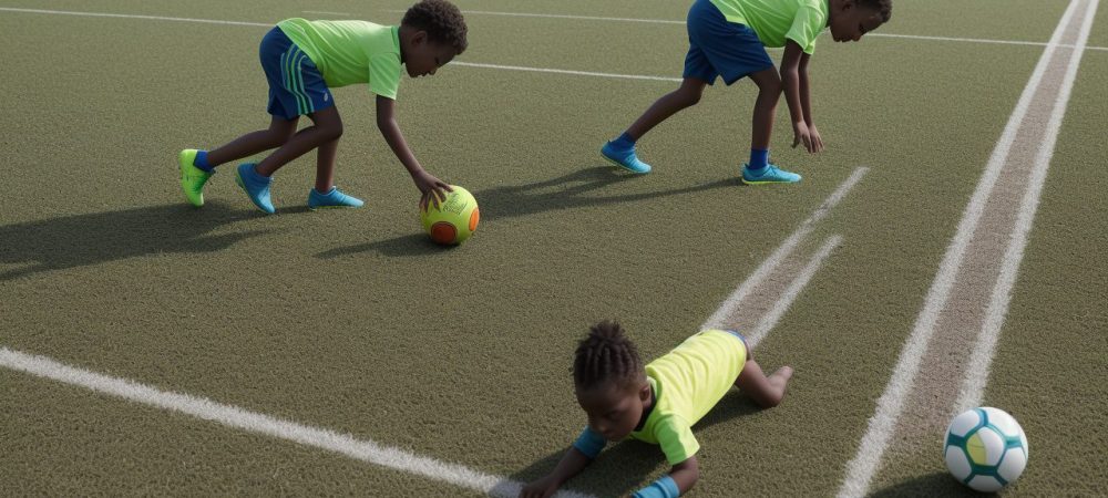 Crianças e adolescentes praticando esportes escolares, demonstrando benefícios para a saúde e desenvolvimento.