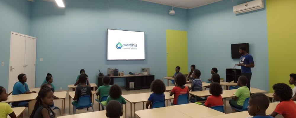 Sala de aula com estudantes aplicando atividades inovadoras para dificuldades de aprendizagem