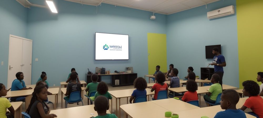 Sala de aula com estudantes aplicando atividades inovadoras para dificuldades de aprendizagem