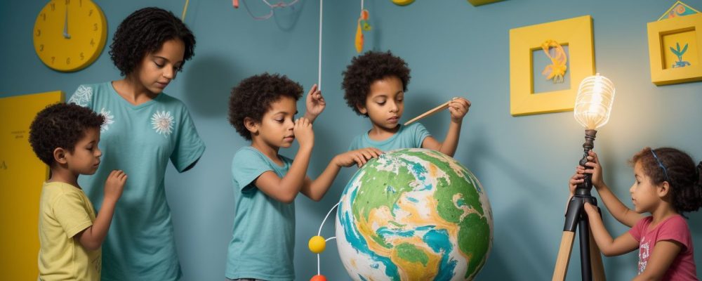 Estudantes desenvolvendo atividades lúdicas para dificuldades de aprendizagem em sala de aula