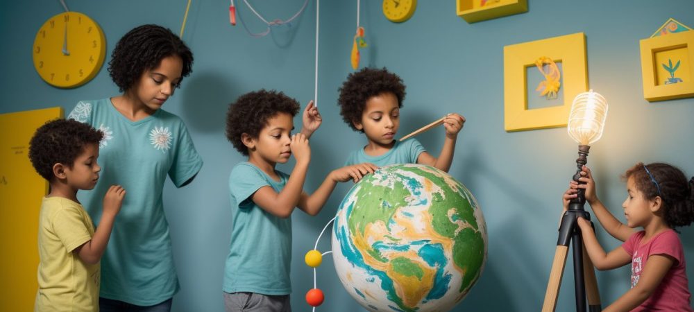 Estudantes desenvolvendo atividades lúdicas para dificuldades de aprendizagem em sala de aula